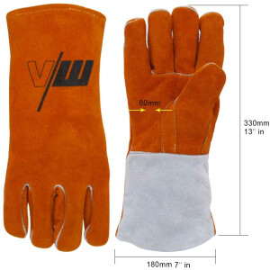 WIG welding gloves / plasma cutter protective gloves_red 03