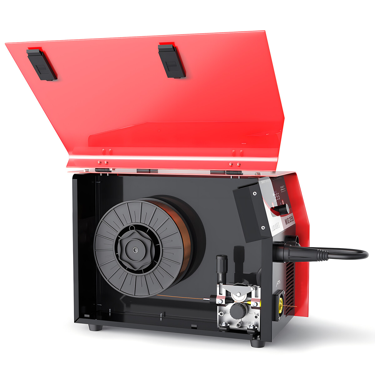 MIG MAG welder 255A, MMA electrode 170A, IGBT, for 5kg/15kg wire reel ...