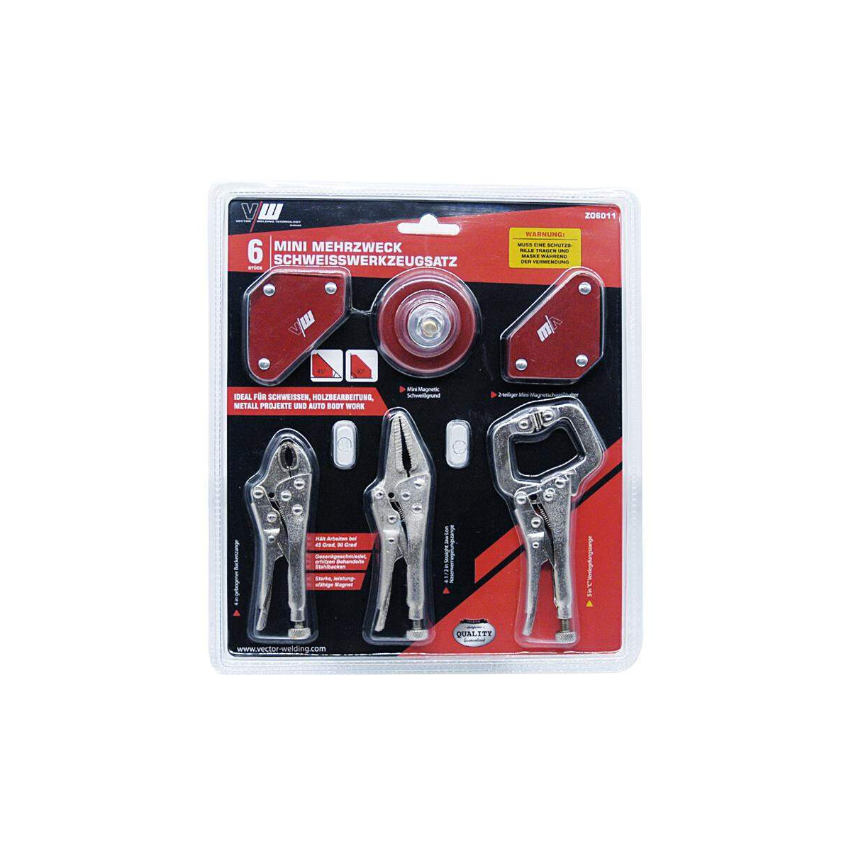 Mini multipurpose welding tool set (6 pieces) Welding devices and