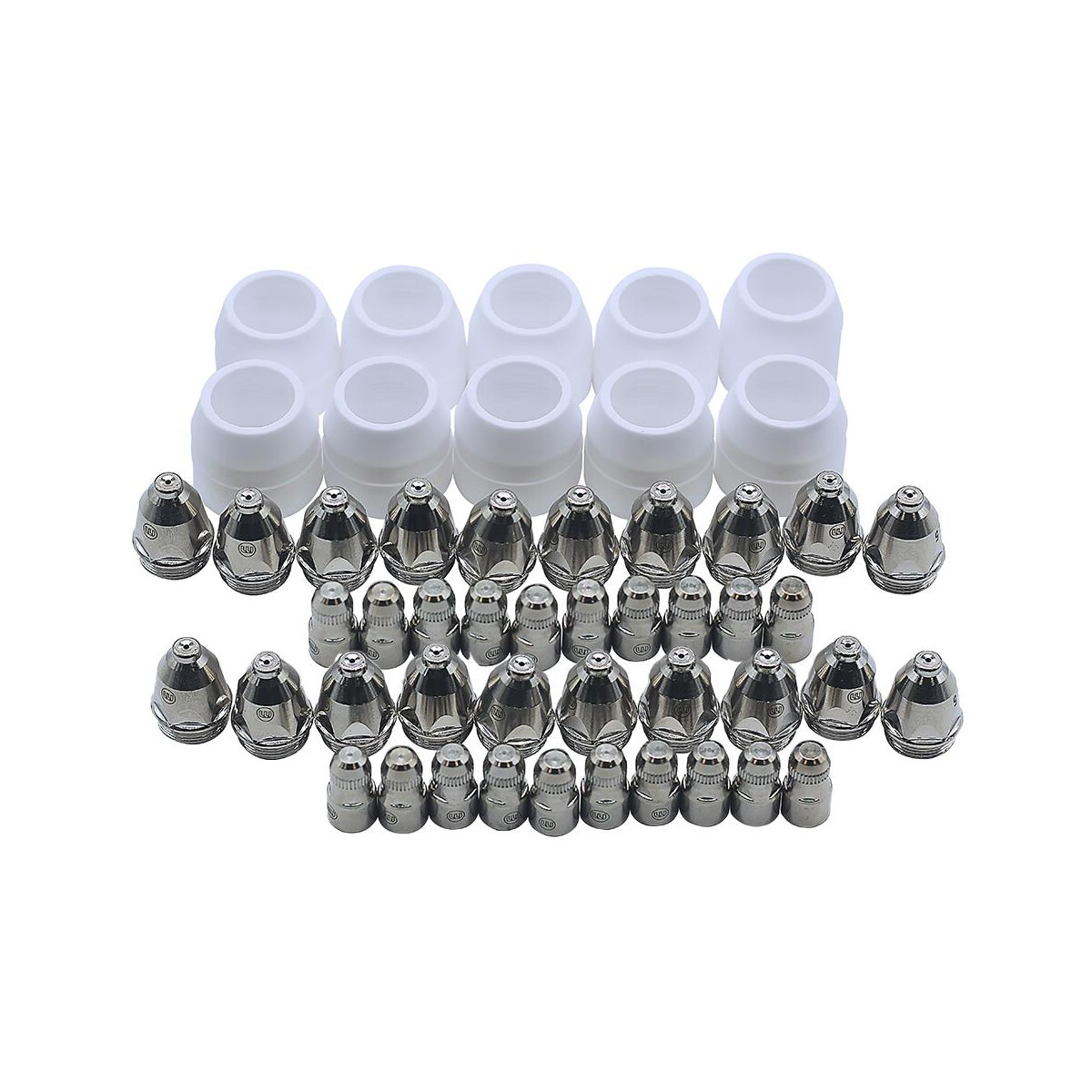 SET Wear Parts for Plasma Cutter / Plasma Cutting Torch Set 50 pieces
