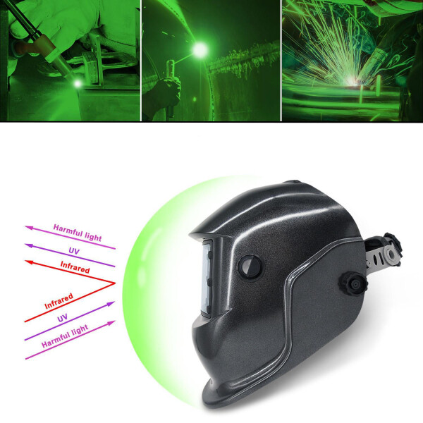 Automatik-Schweißhelm Basic Black – Für WIG, TIG, MMA, MIG, MAG Von VECTOR WELDING