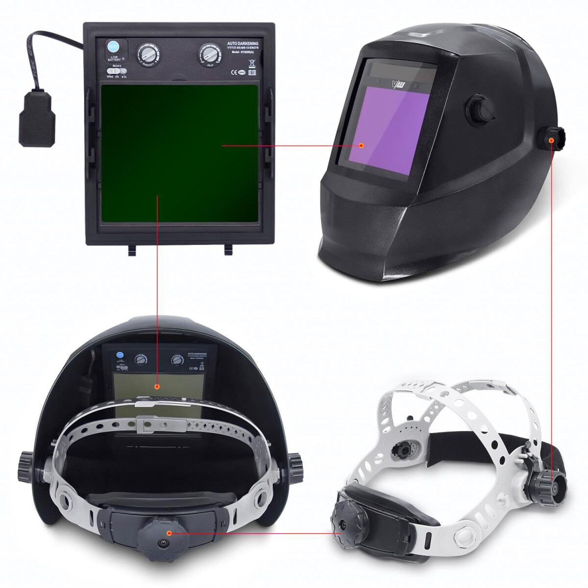 Automatik Solar Schweißhelm Schweißmaske Schutzhelm Schweißen Helm Maske BG 04 