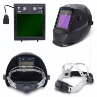 Casco de soldadura automático, máscara de soldadura TIG/MMA/MIG/MAG Plasma | plata negra