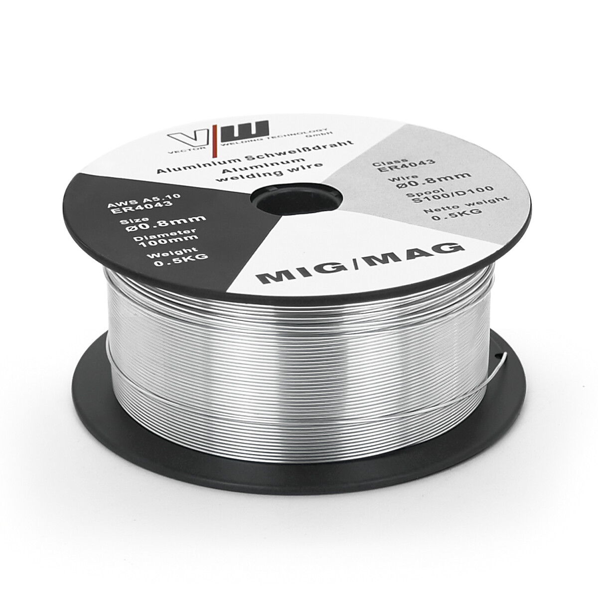 Aluminium 4043 MIG Schweißdraht - 1 Rolle, 0,88 Cm, ER4043, Für Alu-Schweißen