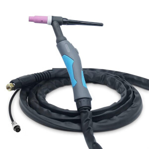 Welding torch TIG 200A, 5 pol. female, gas/electricity connection M16x1,5 | WP-26 4m
