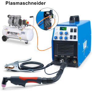 Welding machine SET AC/DC TIG + plasma cutter MMA welding rods, tungsten electrodes, accessories | TIG Plasma 200 D