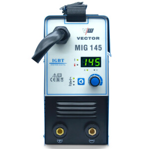Fülldraht Schweißgerät MIG ohne Gas 145A, MMA 140A, IGBT, für 1kg Drahtrolle | MIG145A