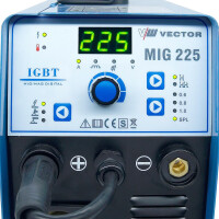 Soldadora MIG MAG 225A, electrodo MMA 170A, IGBT, para rollo de hilo de 1kg/5kg | MIG225A