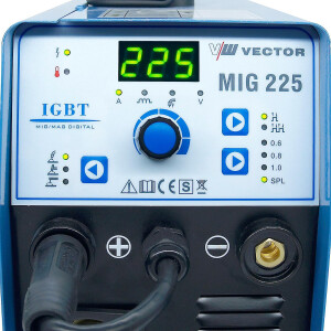 Schweißgerät SET MIG/MAG mit Schweißhelm 2kg Schweißdraht Zubehör | MIG225A