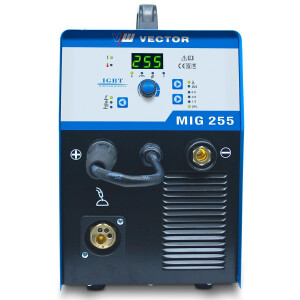 MIG MAG Schweißgerät 255A, MMA Elektrode 170A, IGBT, für 5kg / 15kg Drahtrolle | MIG255A