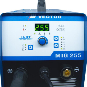 MIG MAG Schweißgerät 255A, MMA Elektrode 170A, IGBT, für 5kg / 15kg Drahtrolle | MIG255A