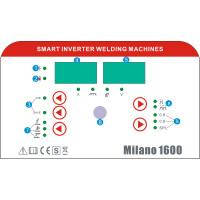 MIG MAG Schweißgerät 160A, MMA Elektrode 140A, IGBT, für 5kg Drahtrolle | Milano 1600