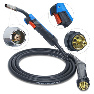 Antorcha de soldadura MIG MAG Euro-central 3m | MB-15 AK
