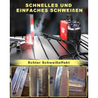 Schweißgerät MMA Elektrode ARC 160D Set: Helm, Drahtbürste, 10 Elektroden