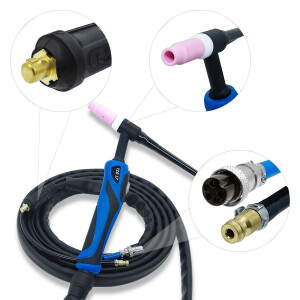 Schweißgerät SET: DC WIG mit Plasmaschneider, Schweißhelm, Druckminderer, IGBT Inverter | CT520PD