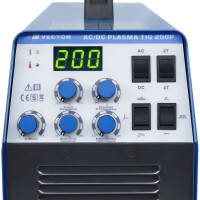 SET di saldatrici TIG AC/DC con taglierina al plasma 50A, casco, riduttore di pressione e accessori | 200P Analogico