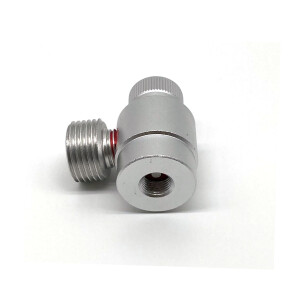 Regulier-Adapter für Schutzgas Einwegflaschen auf Mehrweg-Druckminderer M10x1 auf W21,8x1 1/4 A