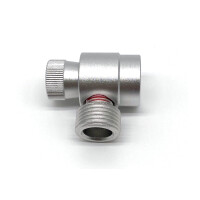 Regulier-Adapter für Schutzgas Einwegflaschen auf Mehrweg-Druckminderer M10x1 auf W21,8x1 1/4 A