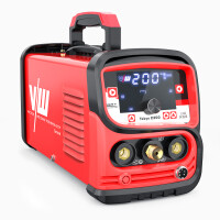 Schweißgerät Set mit Gas Tokyo 2300 DC WIG 200A Puls mit Argon & Helm
