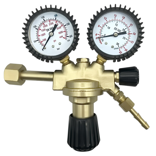 Reductor de presión co2 argón mig mag Wig schutzgas sudor gas regulador de presión 0-300 bar 