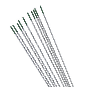 Elettrodi tungsteno tig verde: diametro 1,6 | 10 pezzi