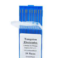 Electrodos de tungsteno 175 mm (10 piezas) tamaño 1.6 WL 15 oro