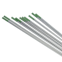 Electrodos de tungsteno 175 mm (10 piezas) tamaño 2.4 WP verde
