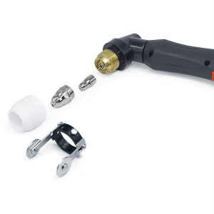 Antorcha de plasma 120 A, 8 m, rosca hembra M16/1,5 de 5 polos con encendido por piloto | P-80