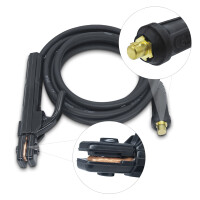 cable with electrode holder 16 mm² / 200 A, plug 9 mm (3 m)