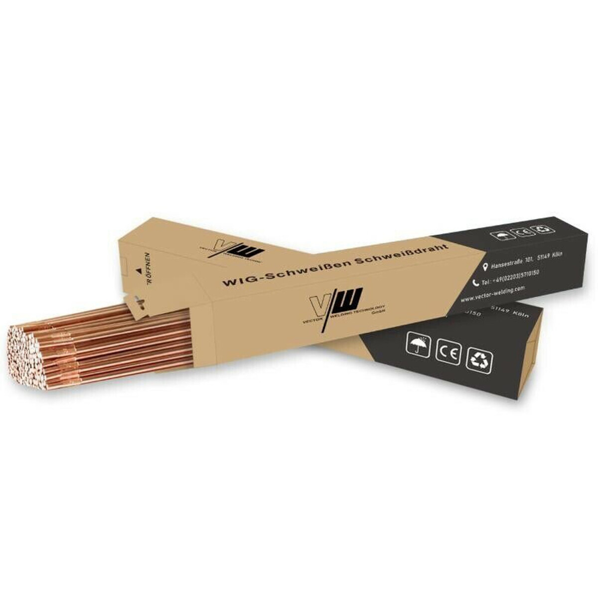 5 Kg In Acciaio Dolce TIG Saldatura Aste A18 ER70S-6 1 M Lunghezza Bastone 2,4 Mm - Foto 13